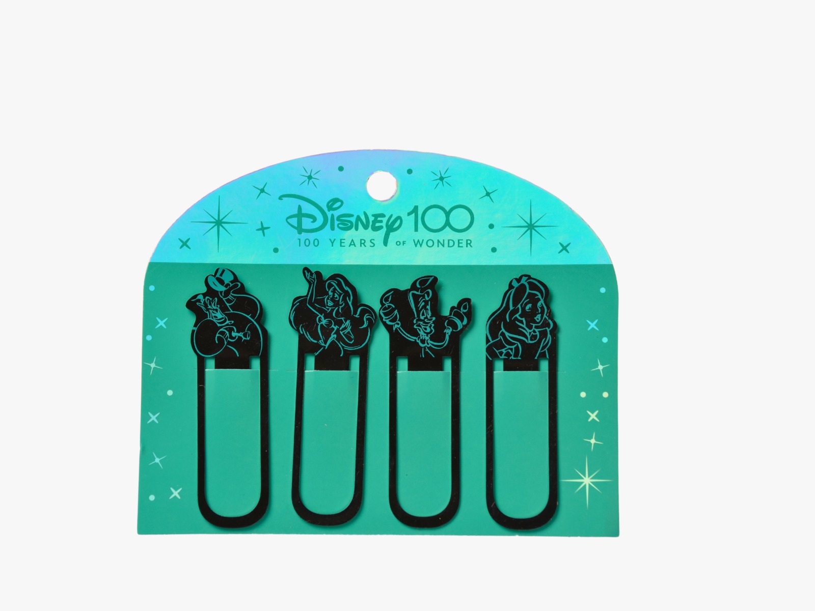 MOOVING MARCADOR DE PAGINA CLIPS PLATEADO DISNEY 100 AÑOS